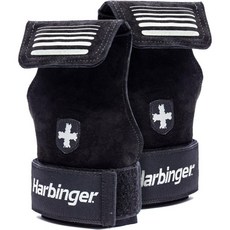  Harbinger 리프팅 그립 블랙 M/L하빈져, Small/Medium, 1개 