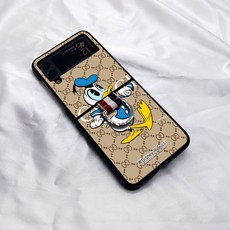 삼성 Z Flip 3 휴대 전화 케이스 패션 접는 스크린 당나라 오리 Zflip3 반지 버클 휴대용 보호 커버 갤럭시 하이 엔드 방수 일체형 F7110 럭셔리 여성 패션 브