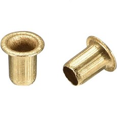 uxcell 중공 리벳 4mm x 6mm 관통 홀 구리 그로밋 양면 회로 기판 PCB 200Pcs