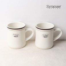 시라쿠스 뉴욕 킹스인 오목머그, 콜라브라운, 2개