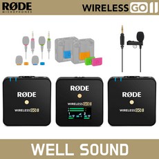 [정품] 로데 와이어리스고2 무선 마이크 RODE Wireless GO2 + 라벨리어고 블랙1개 + RODE COLORS2 패키지, WIRELESS GO2+라벨리어고1개+COLORS2