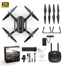 RC헬기거룩한 돌 HS700D GPS 드론 4K FHD 5G Profesional Brushless 모터 800M WIFI FPV 라이브 비디오 RC, 01 Black 2K