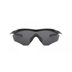 Oakley Men's OO9343 M2 Frame XL Shield Sunglasses Polished Black/Grey 45 mm Oa