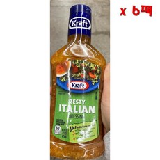 Kraft Zesty Italian 크레프트 제스티 이탈리안 드레싱 454g 6팩, 6개