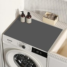 미끄럼 방지 세탁기 배수구 패드 초흡수성 기계 먼지 커버 냉장고, 6.S6 Dustpoof Pad, 03 L 50x50cm, 1개