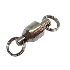 25 50pcs Ball Bearing Rotation Fishing Stainless Split Ring Fish Hook Connect (5#-0.98"／44LB-50PCS), 5#-0.98"／44LB-50PCS