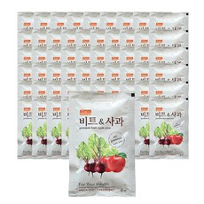 삿갓유통 달고 맛있는 순수착즙 레드비트즙 비트엔사과, 60팩, 100ml