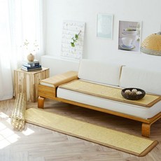 [천삼백케이] [한빛카페트] 통풍매쉬 마작 소파패드 4인용 55x225cm, 단품