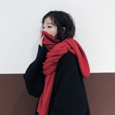남여 나들이목감싸개 목도리 머플러 스카프 겨울 무지 니트 여추 겨울 기모 학생 커플 남-18632