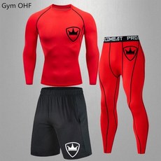 권투 BJJ MMA 스포츠 정장 운동 압축 Rashguard 정장 망 운동 휘트니스 스타킹 반바지 세트 Rash Guard Tracksuits