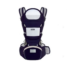 편한아기띠 신생아애기띠 휴대용아기띠 캥거루아기띠 아기띠 애기띠 육아용품 baby carrier west stool with storage bag 캥거루 숄더 스와들 슬링 랩, 진한 파랑