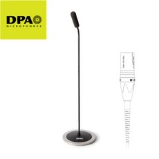 DPA 4098-DC-D-B01-045 블랙 43cm 데스크 타입 구즈넥 마이크 XLR 초지향성 /악세서리 별도구매!