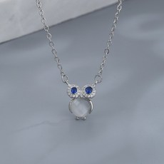 순금오팔부엉이목걸이