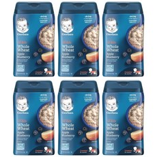 Gerber 거버 통밀 사과 블루베리 시리얼 227g 6개, 1개, 1