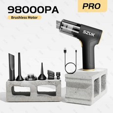 무선 진공 청소기 SZUK 98000PA 차량용 강력한 흡입 기계 소형 휴대용 가전 제품, 4) Pro, 4) Pro