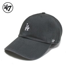 47브랜드 베이스러너 47 클린업 LA다저스 모자 차콜 B-BSRNR12GWS-CCB 캡모자 야구모자 스몰로고