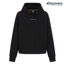 디스커버리후드티 여성 세미 크롭 후디 KQ DWHD42111 BK, 95