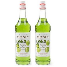 모닌 그린애플 시럽, 1L, 2개