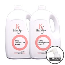케라시스 엑스트라 데미지 케어 린스 + 펌프증정, 2개, 4L