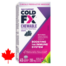캐나다 면역력에 좋은 영양제 콜드Fx 45정 감기 독감 가능성 감소, 1개, 45개