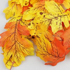 조화 낙엽 가을 단풍잎 220 나뭇잎 잎사귀 6.5~11.5cm 24장 세트, 24개