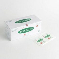 고려 멸균폴리글러브 1매 포장 1통 200매 사이즈M 멸균비닐글러브 멸균장갑, 1개