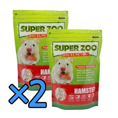 슈퍼주 햄스터사료 600g 2개묶음, 2개