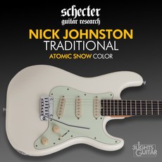 [공식대리점] Schecter NICK JOHNSTON TRADITIONAL Atomic Snow / 쉑터 닉 존스톤 트래디셔널 / 부산 삼광악기, Automic Snow