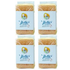 NELLIE'S 넬리 천연 수세미 8개 (2ea x 4) 천연 펄프행주 거품이잘나는 코코넛껍질, 2개입, 4세트