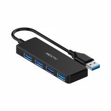 NEXTU 유라연 멀티포트 USB 3.0 허브 NEXTU-764U3, 1개, 블랙