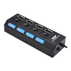 엠비에프 USB2.0 4포트 허브 무전원 블랙 MBF-H04, 선택없음, 1개