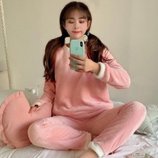 테라우드 여성용 마약수면 잠옷 상하의 세트