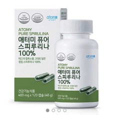 애터미 퓨어 스피루리나 400mg x 120캡슐