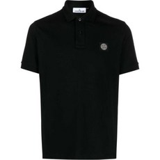 [스톤아일랜드] (당일) 24SS 로고 패치 블랙 폴로 반팔 티셔츠 80152SC17A0