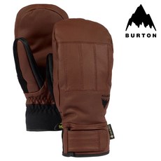 스키 보드 장갑 2023-24 BURTON GONDY GORE-TEX LEATHER MITTENS BROWN 버튼 건디 고어텍스 레더 벙어리 브라운 스노보드 구 로브 2024 일본, 갈색