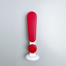 차량용 안테나볼 튜닝 악세사리 장식 느낌표 물음표 1P, 안테나볼(느낌표) 빨강
