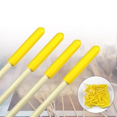 라미팩 매운 오뎅꼬치 구별 캡, 1세트, 100개, 노랑