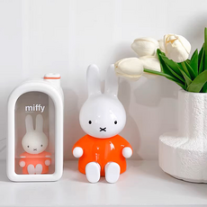 miffy 미피 가습기 1세대 귀여운 케릭터 가습기 사무실용 탁상용 USB 미니 신생아 가습기, 화이트-핑크