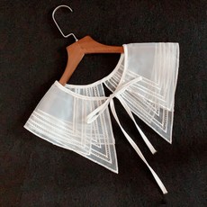 넥케이프페이크카라자수레이스더블레이어