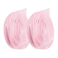 방구석상인 대용량 오간디 쉬폰 리본 40mm, 핑크 73m