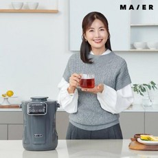 마이어 스마트 헬씨포트(MH-MEP1), 1개, 3L, 화이트 본품+미세스테인리스 차망+레시피북