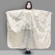[해외배송] ★특가 해외 인기바버샵 미용실 미용 커버-56460, 19. 고급 브론 징 플라워 화이트, 단일옵션