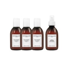 사샤후안 헤어 샴푸&컨디셔너 패키지(스칼프 샴푸 250ml x 3개 + 리브-인 컨디셔너 250ml x 1개)