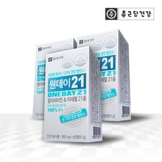 종근당건강 원데이21 종합비타민 & 미네랄, 60정, 3개
