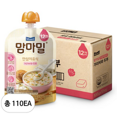맘마밀 매일 안심이유식, 110개, 혼합맛(가리비/두부), 100g