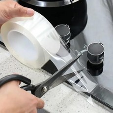 주방 투명 테이프 싱크 곰팡이 씰링 테이프 욕실 풀 방수 씰 스트립 화장실 틈새 스트립 재사용 가능한 갭 스티커, 5미터, 20mm, 1개