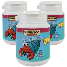 SuperZoo 프리미엄 소라게 전용 사료, 50g, 3개