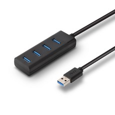 /NEXT-634U3/USB3.0 4포트 무전원 허브/5Gpbs 전송속도/케이블 일체형(25cm)/USB3.0 4포트확장/Hot Swap 지원