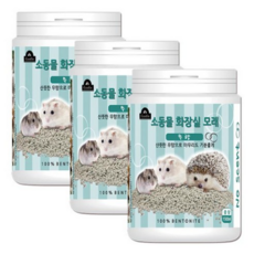 구딘 소동물 화장실모래 무향, 1.5L, 36개