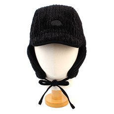 [유니버셜케미스트리] Stripe Fleece Black Earflap Cap 귀달이모자 - 유니버셜케미스트리귀달이모자